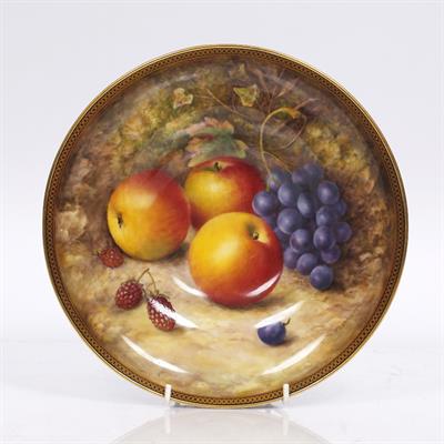 Lot 273 - A Royal Worcester painted circular bowl