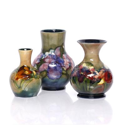 Lot 274 - Three Moorcroft vases