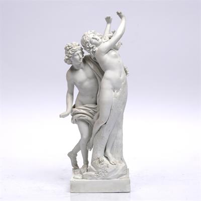 Lot 277 - A Meissen biscuit porcelain Neoclassical group