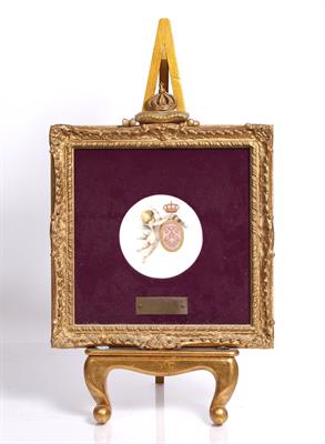 Lot 289 - A Minton porcelain circular panel