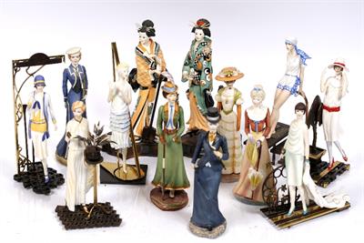 Lot 297 - A collection of Albany Art Deco style figures
