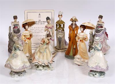 Lot 299 - Two Royal Worcester models 'Louisa'
