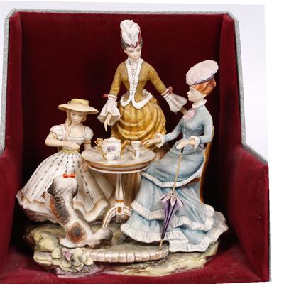 Lot 301 - A Royal Worcester model of 'The Tea Party'
