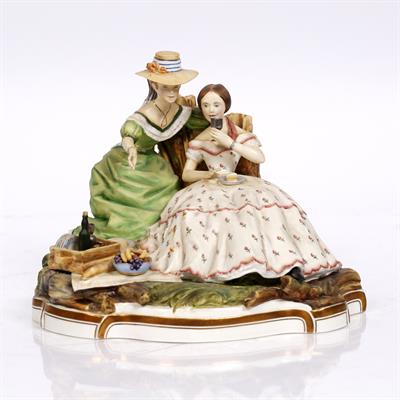 Lot 310 - A Royal Worcester model of 'A Picnic'