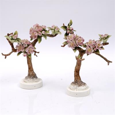 Lot 314 - A Royal Worcester model of 'Crabapple and Butterfly'