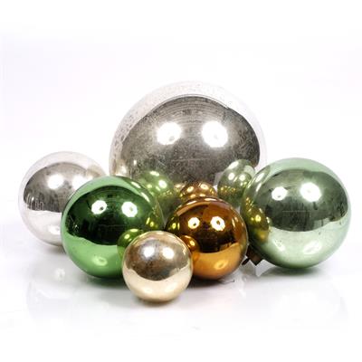 Lot 347 - A collection of six Victorian witches balls