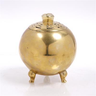 Lot 359 - A Chinese brass censer
