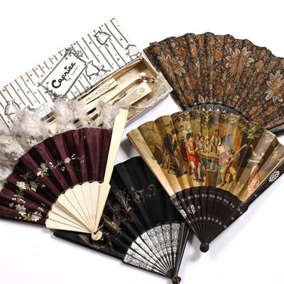 Lot 471 - A miscellaneous collection of Victorian and other fans