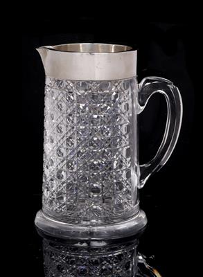 Lot 506 - A large Victorian cut-glass lemonade jug
