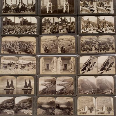 Lot 6 - A LARGE COLLECTION OF UNDERWOOD & UNDERWOOD STEREOSCOPIC CARD BOXED SETS