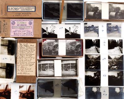 Lot 8 - A COLLECTION OF LATE 19TH / EARLY 20TH CENTURY STEREOSCOPIC GLASS SLIDES
