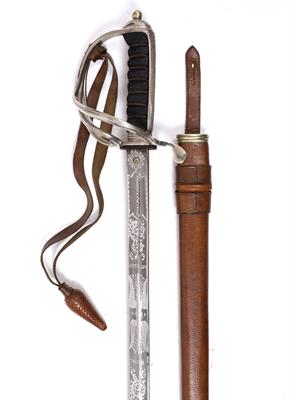 Lot 70 - A BRITISH ROYAL ARTILLERY OFFICER'S SWORD