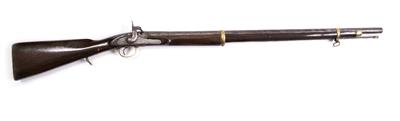 Lot 93 - A 19TH CENTURY PERCUSSION MUSKET