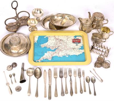 Lot 126 - A SELECTION OF GWR EPNS HOTEL WARE