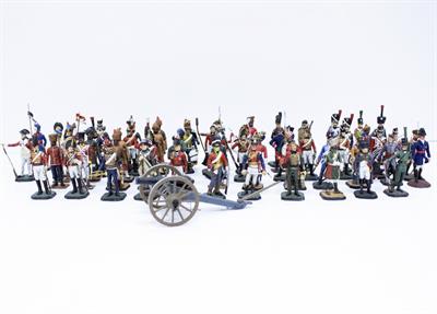 Lot 162 - A COLLECTION OF SIXTY ONE HAND PAINTED CAST LEAD MODEL SOLDIERS