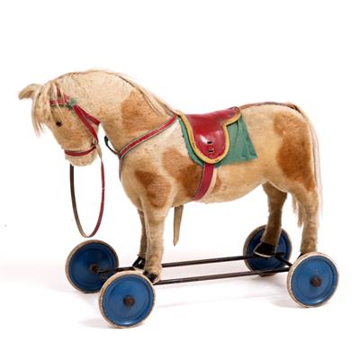 Lot 181 - A MID 20TH CENTURY STEIFF HORSE