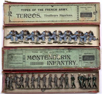 Lot 215 - BRITAINS MONTENEGRIN INFANTRY FIGURES