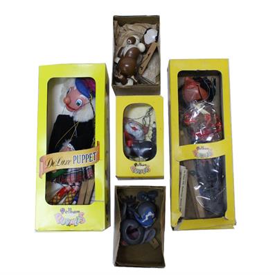 Lot 234 - FIVE BOXED PELHAM PUPPETS