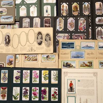 Lot 253 - A SELECTION OF CIGARETTE CARDS IN ALBUMS