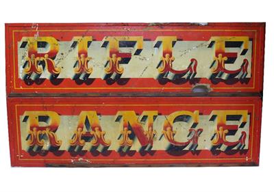 Lot 262 - TWO 1960'S / 70'S PAINTED FAIRGROUND SIGNS