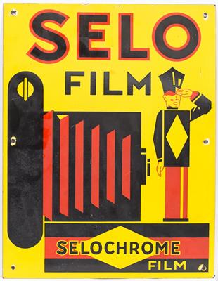 Lot 286 - A 'SELO FILM' SELOCHROME FILM ADVERTISING SIGN