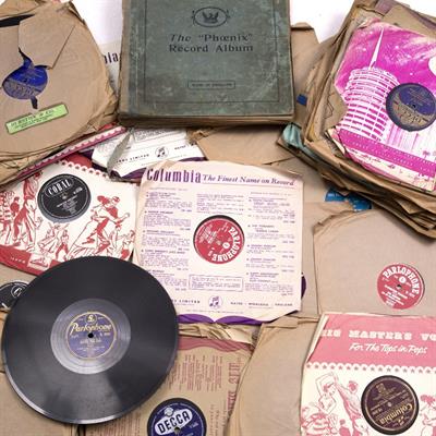 Lot 294 - A COLLECTION OF APPROXIMATELY 100 X 78 RPM RECORDS