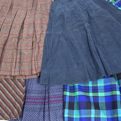 Lot 360 - A SELECTION OF WOOLLEN AND DENIM SKIRTS