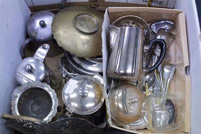 Lot 417 - A SELECTION OF SILVER PLATED AND EPNS WARE