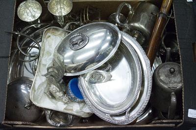 Lot 417 - A SELECTION OF SILVER PLATED AND EPNS WARE