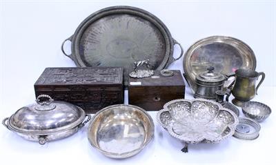 Lot 420C - A QUANTITY OF ANTIQUE SILVER PLATE