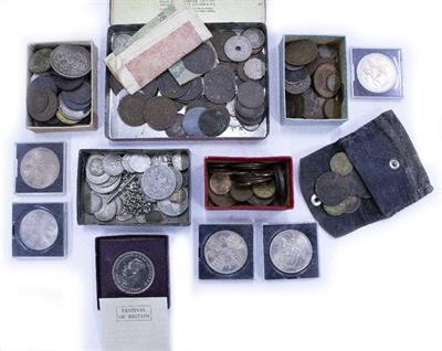 Lot 424 - A QUANTITY OF VARIOUS GEORGIAN AND LATER COINAGE