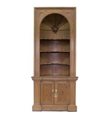 Lot 446 - A GEORGIAN STYLE PINE NICHE