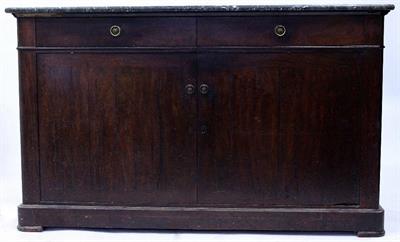 Lot 555 - A 19TH CENTURY EMPIRE STYLE MAHOGANY SIDE CABINET