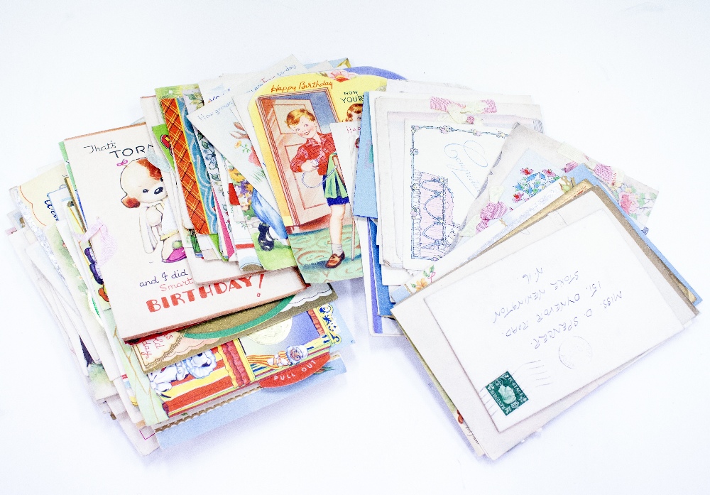 Lot 639 - A COLLECTION OF VINTAGE GREETING CARDS
