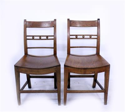 Lot 642 - A MATCHED SET OF SIX BAR BACKED DINING CHAIRS