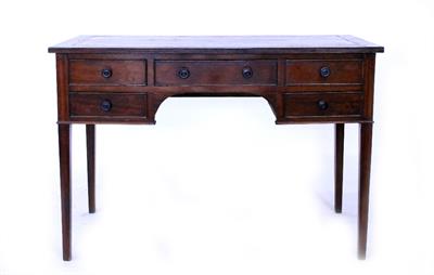 Lot 757 - A VICTORIAN MAHOGANY WRITING TABLE