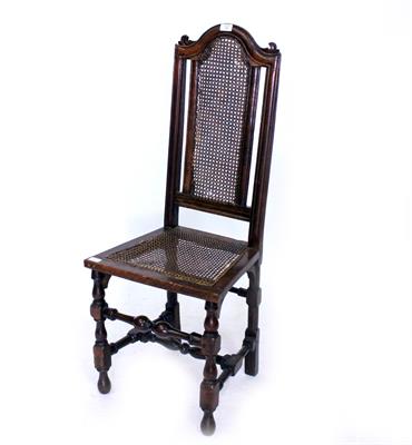 Lot 767 - A CHARLES II WALNUT SIDE CHAIR