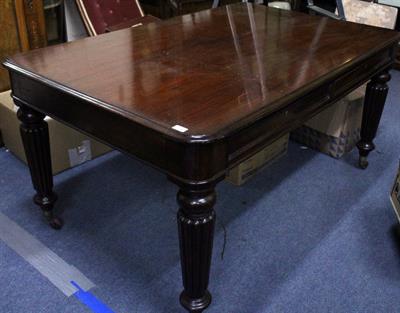 Lot 802 - A WILLIAM IV MAHOGANY PARTNERS WRITING TABLE