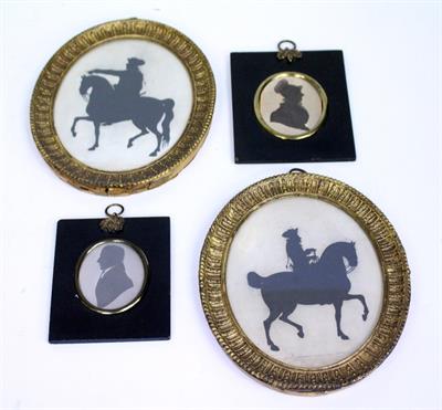 Lot 828 - TWO EARLY 19TH CENTURY FRAMED SILHOUETTES