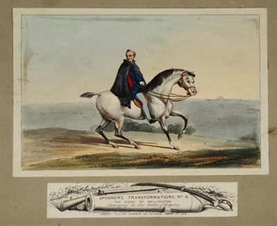 Lot 12 - SPOONERS PROTEAN VIEWS - eight coloured prints including 'The Duke of Wellington' by W Spooner 377 S