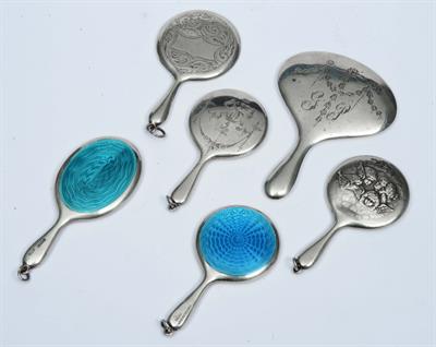 Lot 94 - A COLLECTION OF LADIES MINIATURE PURSE MIRRORS