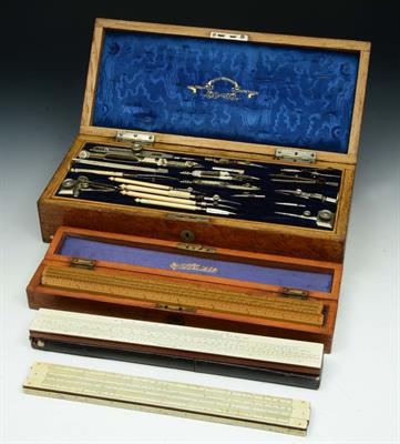 Lot 163 - A SET OF LATE VICTORIAN STANLEY (GREAT TURNSTILE HOLBORN LONDON) DRAUGHTSMAN'S DRAWING INSTRUMENTS i