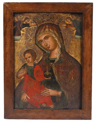 Lot 286 - AN 18TH/19TH CENTURY ICON