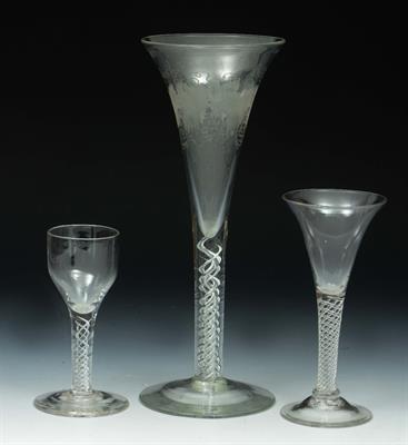 Lot 296 - A LARGE WINE OR ALE GLASS