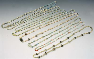 Lot 320 - A COLLECTION OF EIGHT COLUMBIAN BEAD NECKLACES