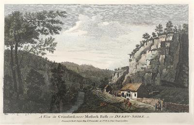 Lot 330 - AN 18TH CENTURY ENGRAVING - 'A View of Matlock