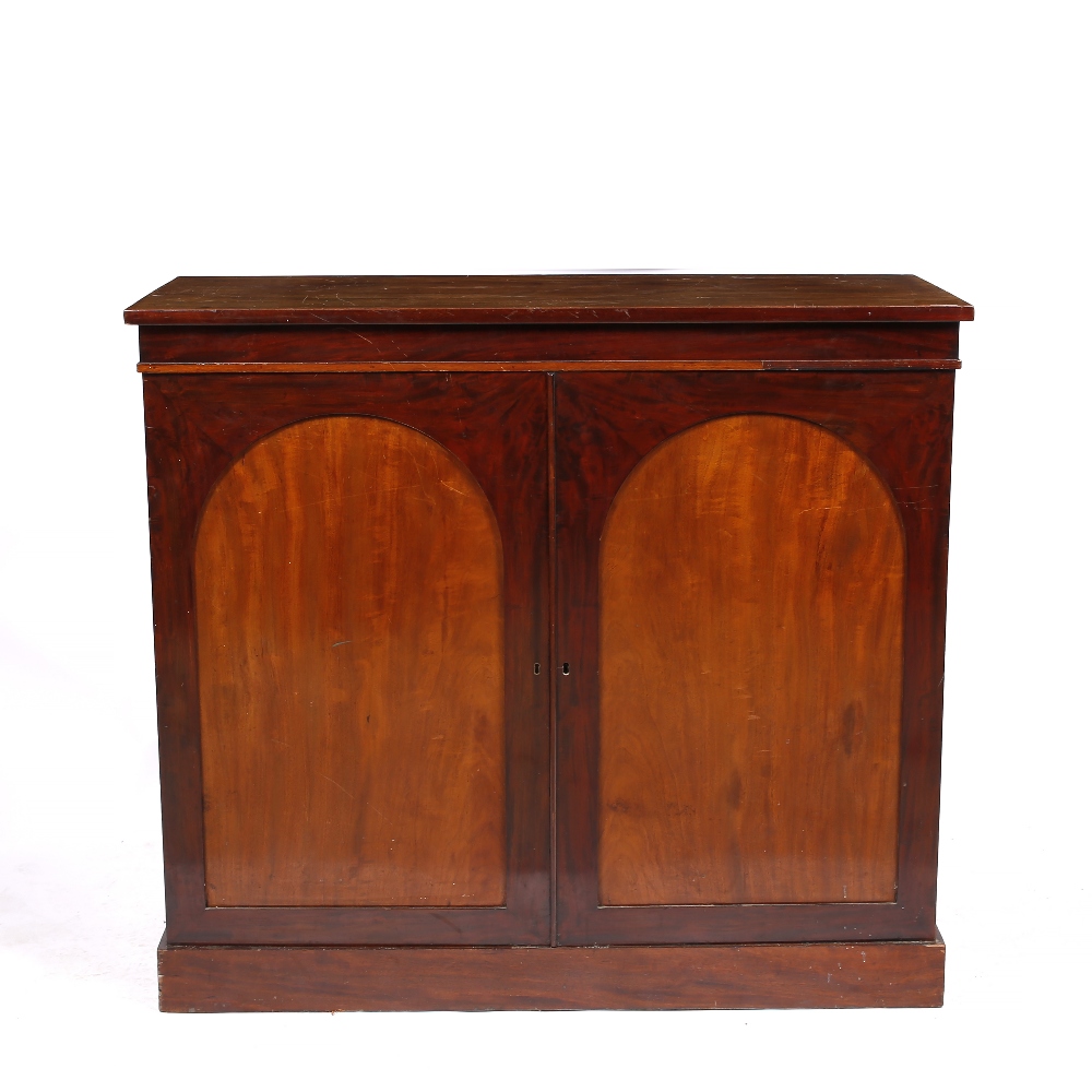 Lot 410 - A VICTORIAN MAHOGANY MUSEUM CABINET