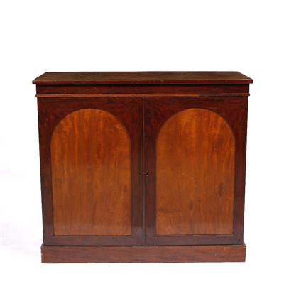 Lot 410 - A VICTORIAN MAHOGANY MUSEUM CABINET