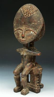 Lot 439 - AN ASHANTI TRIBAL DOUBLE SIDE FERTILITY FIGURE