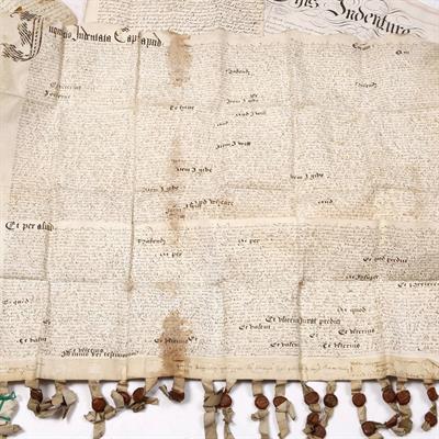 Lot 612 - A COLLECTION OF EARLY DEEDS